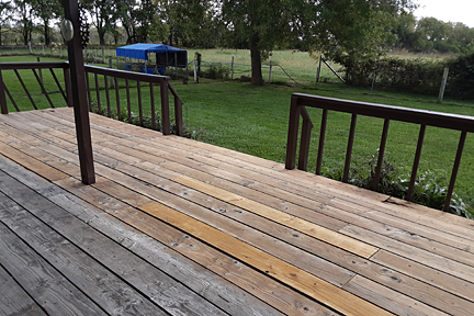 deck clean and dry